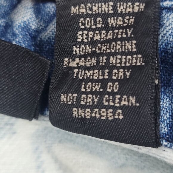 VTG Structure Activewear Blue White Western Cowboy Sleeveless Shirt USA Large - Picture 14 of 14